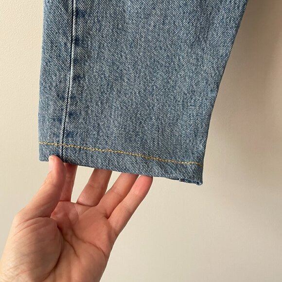 Levi's Wedgie Icon Fit High Rise Denim Casual Straight Leg Jeans Shut Up Blue 24 - Picture 8 of 11